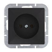 perła gniazdo pojedyncze p/t b/u czarny mat - e+9001514