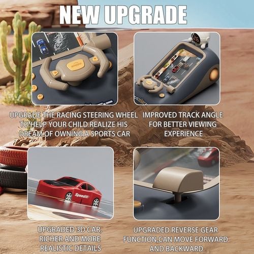 WYŚCIGI GRA KIEROWNICA INTERAKTYWNA MÓWIĄCA PL SYMULATOR JAZDY Chronometraż na Arena.pl