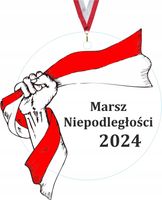 MEDAL Z PLEXI 5,5 cm nadruk UV 11 Listopada Marsz Niepodległości duży wybór