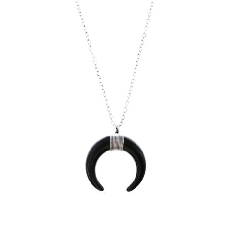 Naszyjnik srebrny "Black Crescent" na Arena.pl