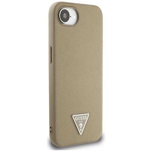 etui guess grained triangle magsafe do   iphone 16e brązowy na Arena.pl