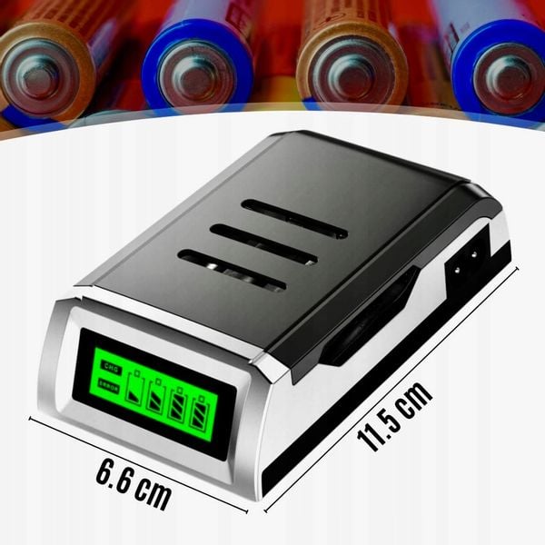 ŁADOWARKA AUTOMATYCZNA DO BATERII AKUMULATORÓW PALUSZKÓW WSKAŹNIK AAA i AA zdjęcie 7