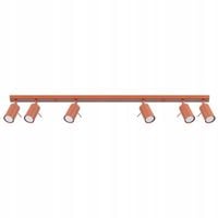 Lampa sufitowa RING ochra 117 cm 6xGU10 ruchome reflektorki Sollux Lighting