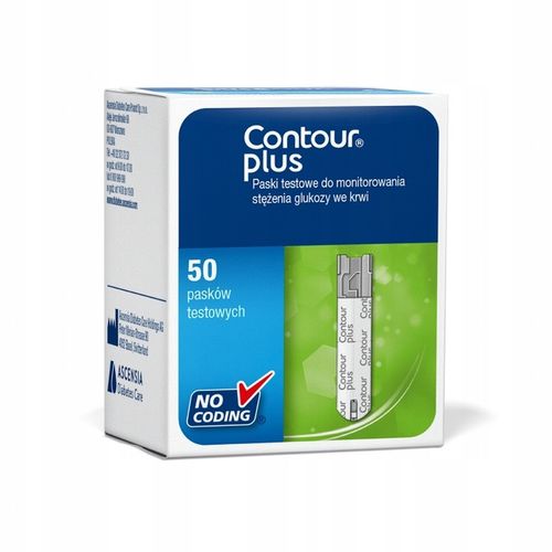 Paski do pomiaru glukozy Contour Plus 50 sztuk na Arena.pl