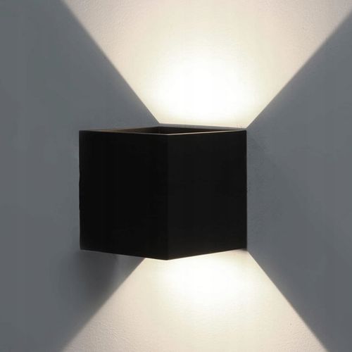 Kinkiet ogrodowy Interlook czarny zintegrowane źródło LED 6 W na Arena.pl