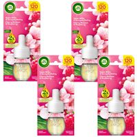 AIR WICK WKŁADY DO ODŚWIEŻACZA KWIAT WIŚNI SOCZYSTE MALINY 4X 19ML