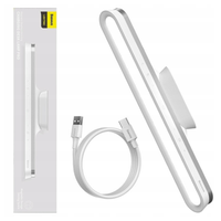 lampa magnetyczna baseus magnetic stepless pro, z panelem dotykowym (biała)