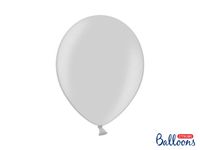Balony metallic srebrny, 30 cm 10 szt.