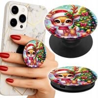Uchwyt do telefonu Popsocket na palce/stojak SŁODKI RENIFER ŚWIĄTECZNY