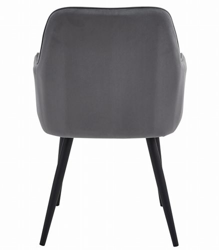 Krzesło NANA - ciemny szary aksamit / nogi czarne x 2 na Arena.pl