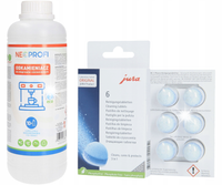 Zestaw do ekspresu Odkamieniacz Neoprofi 1L + tabletki do czyszczenia Jura