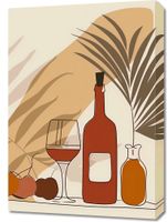 Obraz 50x70cm Winko przy Palmach