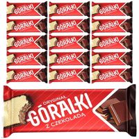 Góralki z czekoladą Wafelki w polewie kakaowej 45g x 15 sztuk