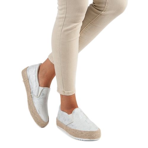 Srebrne Espadryle Na Platformie r.40 na Arena.pl