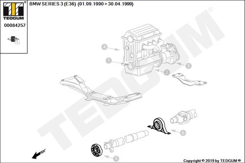 BMW 3 E36 WIESZAK TŁUMIKA E36 90-00 na Arena.pl