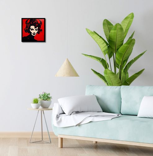 Plakat 30x30cm Czerwona Diablica na Arena.pl