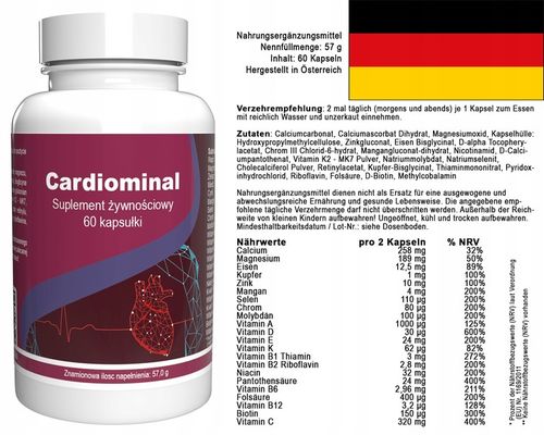 Cardiominal - 90 Kapsułek (3 x 30 Kapsułek) - 3 Dawki na Arena.pl