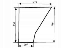 szyba drzwi dolna - dół ciągnika URSUS 3514, 4512 Koja Smolniki