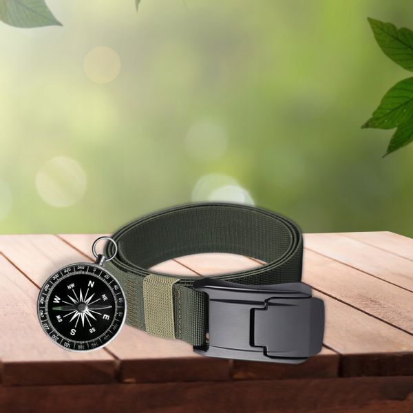 Parciany Elastyczny Taktyczny Pasek Klamra Automatyczna Damski Męski zdjęcie 9