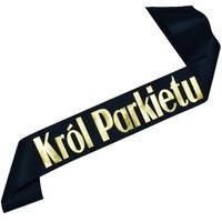 Czarna szarfa Król Parkietu