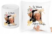 Jarosław Kaczyński Zestaw Poduszka + Skarbonka Z Nadrukiem Ze Zdjęciem