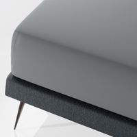 Prześcieradło grafitowe 120x200 PAN MATERAC elastyczne bawełniane z gumką