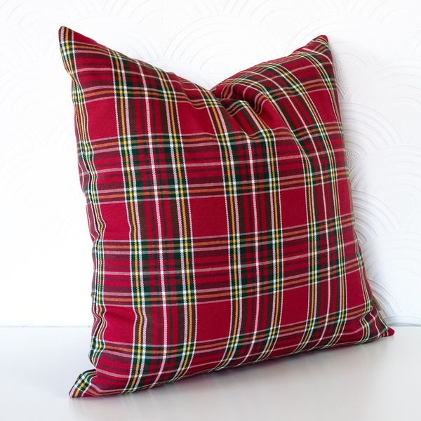 Poszewka Świąteczna Poduszka z Czerwonej Kraty 50x50 zdjęcie 3