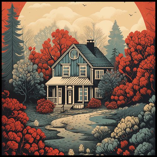 Plakat 90x90cm Idylla Rustykalna na Arena.pl