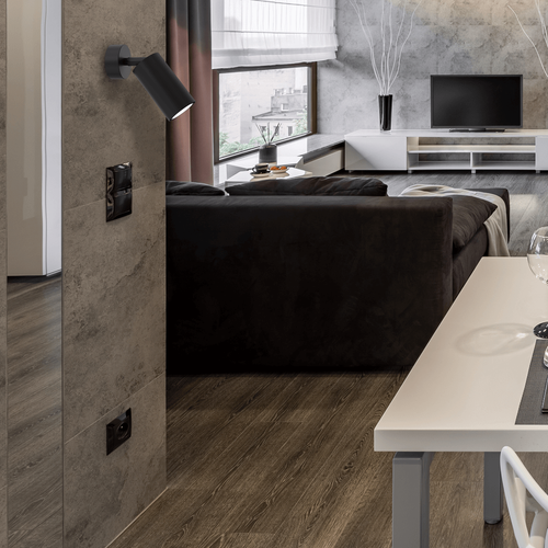 Kinkiet Hudson MLP8794 kuchenny pojedynczy loft czarny na Arena.pl