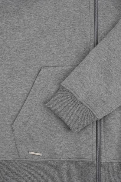 Bluza męska z kapturem szara Ludwik Rozmiar - S zdjęcie 3