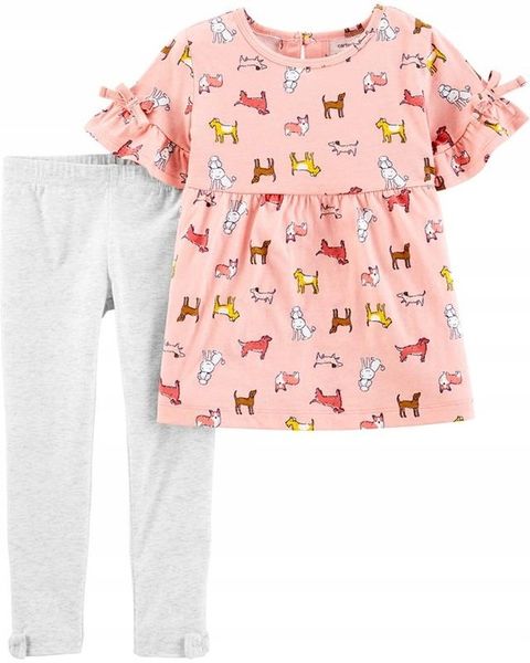 Carters Zestaw 2-el. Bluzka legginsy Psy zdjęcie 1