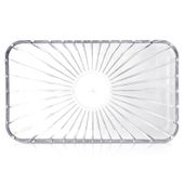 Półmisek Szklany Talerz Prostokątny Patera Taca na Potrawy Dania Przekąski