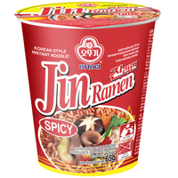 Zupa makaronowa Jin Ramen Spicy w kubku, bardzo ostra 65g - Ottogi