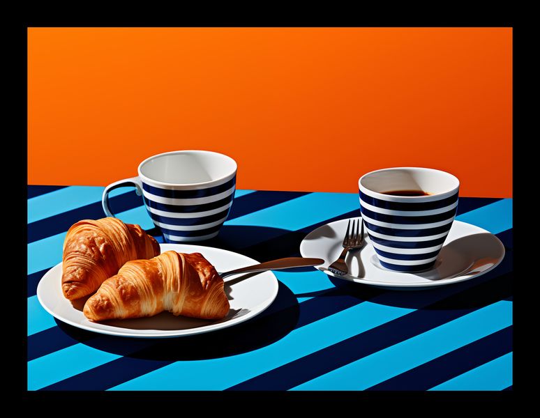 Plakat 20x15cm Croissanty zdjęcie 2