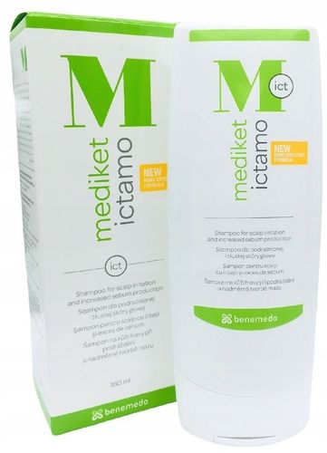 Mediket Ictamo, szampon, dla podrażnionej i tłustej skóry głowy, 180 ml na Arena.pl