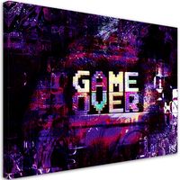 Obraz na płótnie, Abstrakcyjny napis Game Over 100x70 100x70