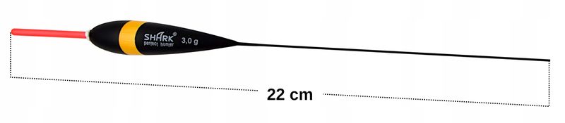 Spławik STAŁY z BALSY SHARK Perfekt Hunter 3,0 g / 22 cm zdjęcie 2
