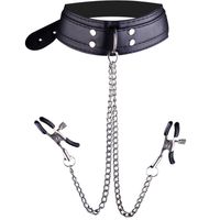 Obroża Na Szyję Łańcuszek Klamry Do Sutków Obroża Z Zaciskami Do Piersi