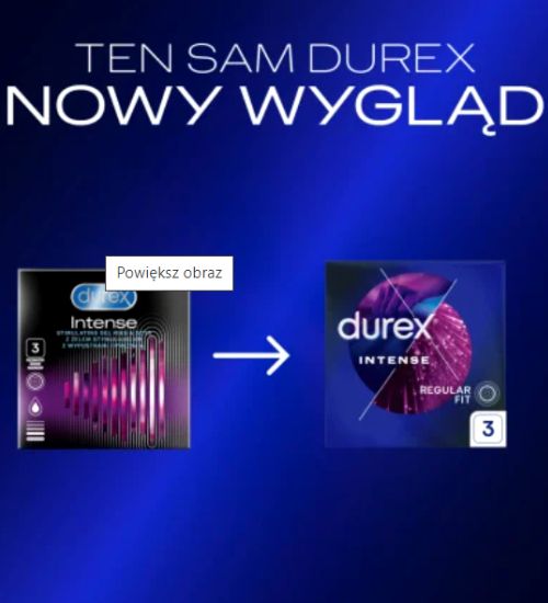 Stymulujące prezerwatywy Durex intense 3 szt zdjęcie 3