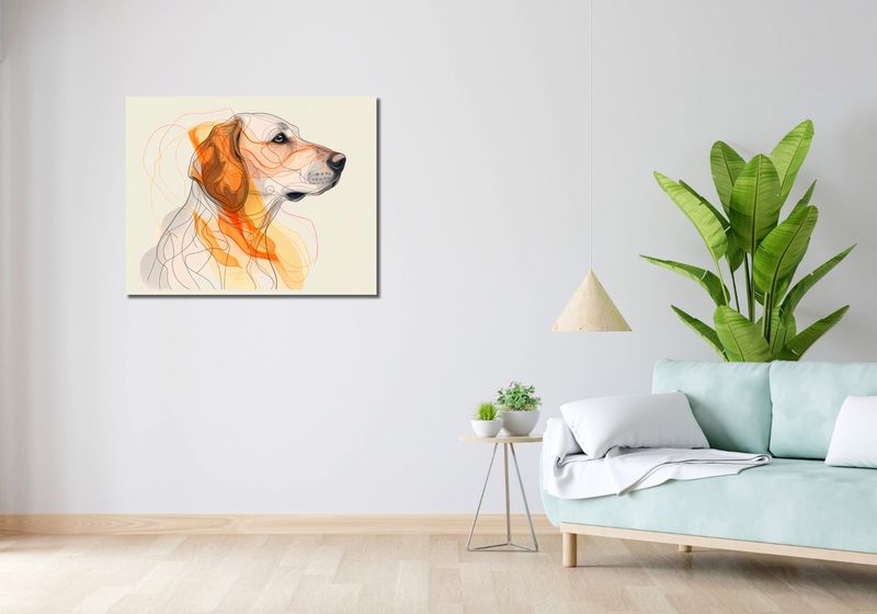 Obraz 90x70cm Kontur Profilowego zdjęcie 2