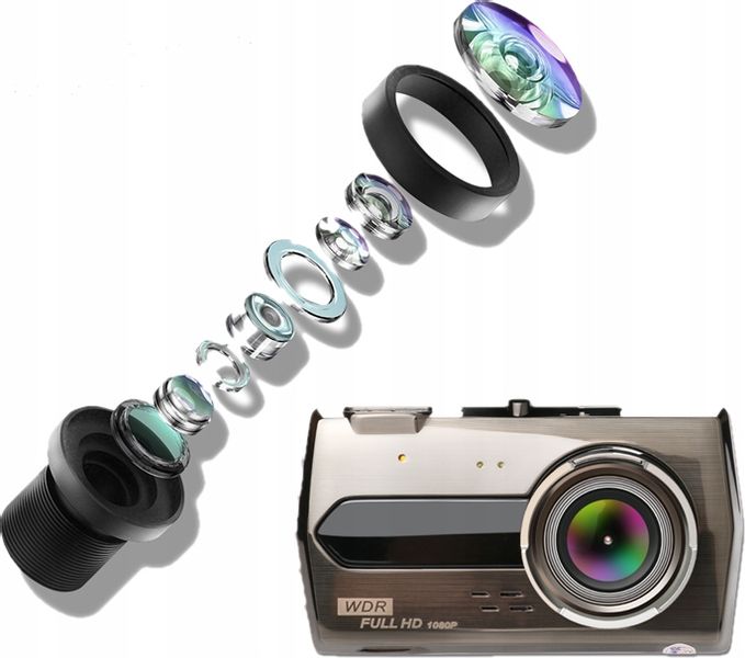 WIDEOREJESTRATOR SAMOCHODOWY KAMERA SAMOCHODOWA KAMERA COFANIA Polskie Menu zdjęcie 2