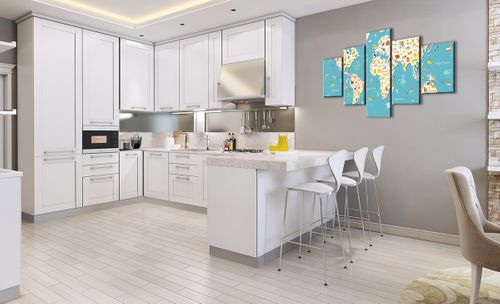 Obraz Na Płótnie - Mapa Kontynent - 125X70 Cm - Ea125X70-3106 na Arena.pl