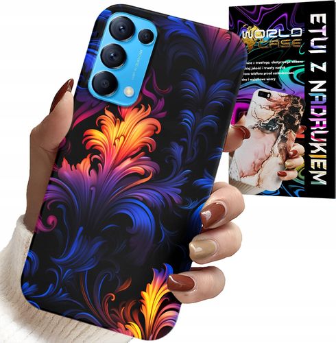 ETUI DO OPPO FIND X3 LITE - ABSTRAKCYJNE KOLOROWE WZORY + FOLIA na Arena.pl