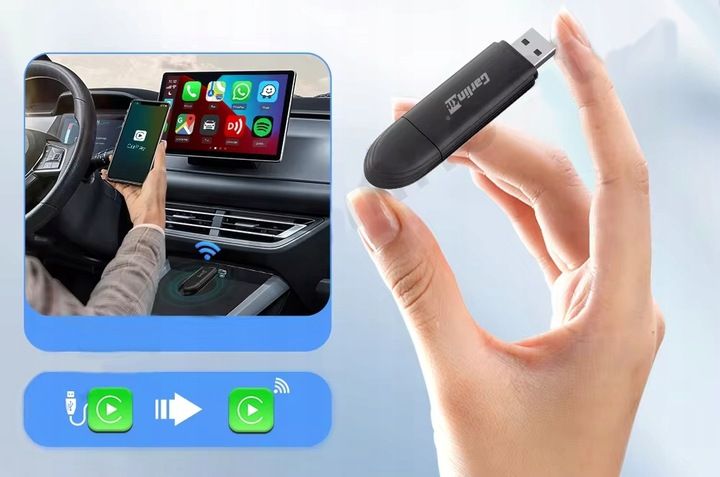 Bezprzewodowy Adapter CarlinKit Mini SE CarPlay Bluetooth USB do samochodu zdjęcie 3