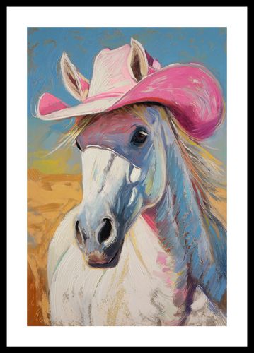 Plakat 30x45cm Różowy Kapelusz na Arena.pl