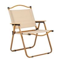 KRZESŁO KEMPINGOWE SKŁADANE DREVO 78 CM STALOWA RAMA