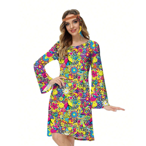 przebranie sukienka hipis na Arena.pl