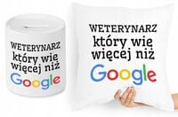 Dla Weterynarza Zestaw Poduszka + Skarbonka Z Nadrukiem Ze Zdjęciem