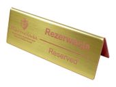 TABLICZKA INFORMACYJNA REZERWACJA NA STOLIK15x5 cm -10szt.