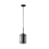 Jonera lampa wisząca czarny 1x40W E27 klosz dymiony
